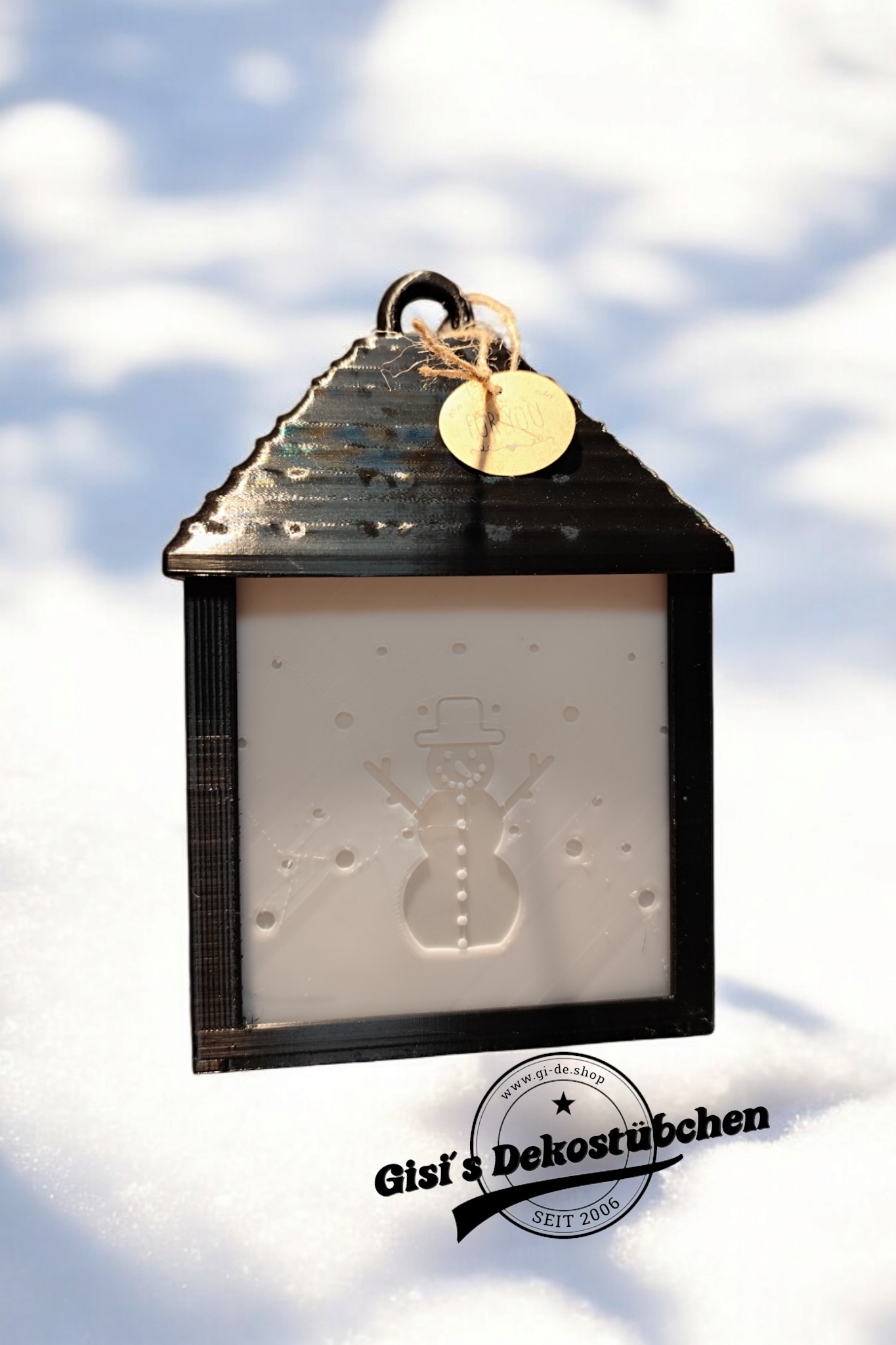 3D Druck Weihnachts- Laterne ( Beleuchtet)