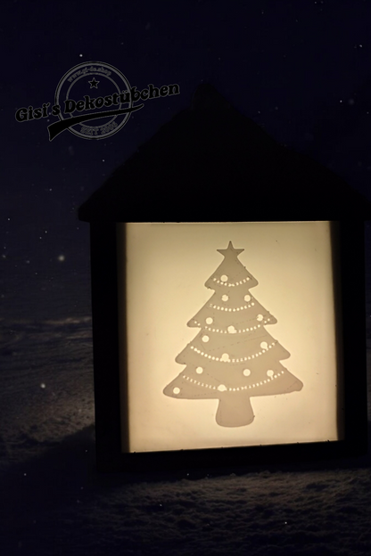3D Druck Weihnachts- Laterne ( Beleuchtet)