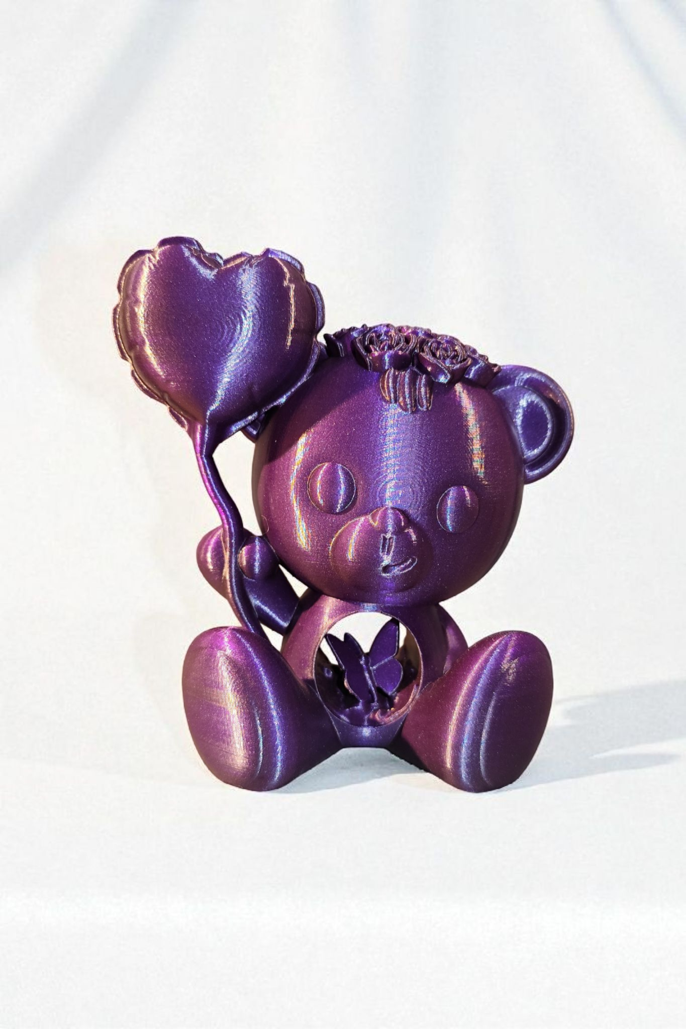 3D Gedruckt - verliebter Teddybär Statue - Design by Koza Design