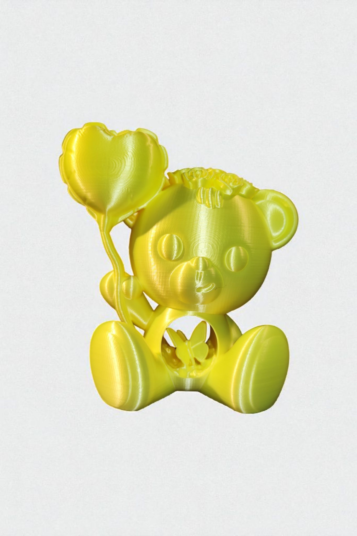 3D Gedruckt - verliebter Teddybär Statue - Design by Koza Design