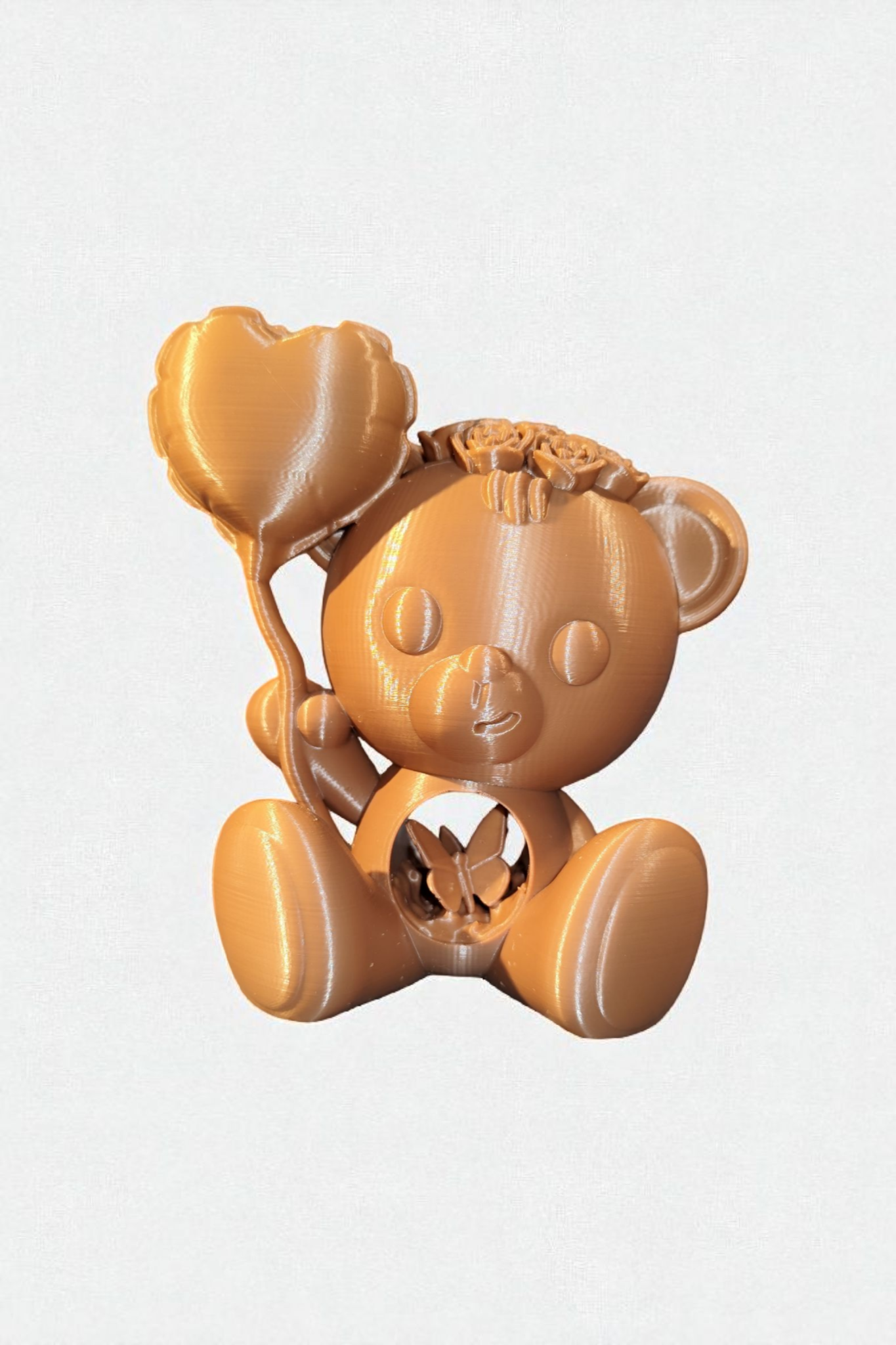 3D Gedruckt - verliebter Teddybär Statue - Design by Koza Design