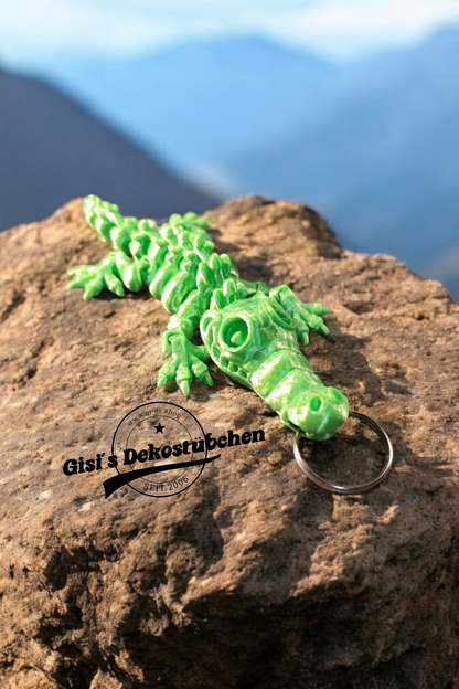 3D Skeleton Krokodil Taschen Schlüsselbund