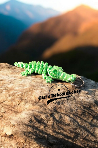 3D Skeleton Krokodil Taschen Schlüsselbund