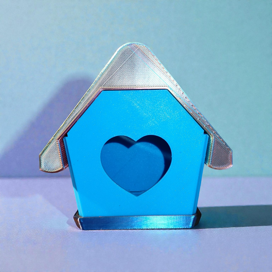 3D Gedrucktes Vogelhäuschen Deko – Abnehmbares Dach & Rückwand | PLA