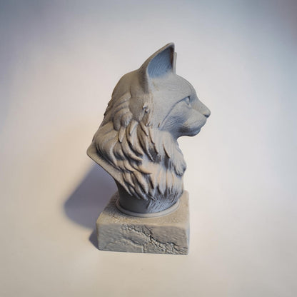 3D Maine Coon Büste – individuell personalisierbar