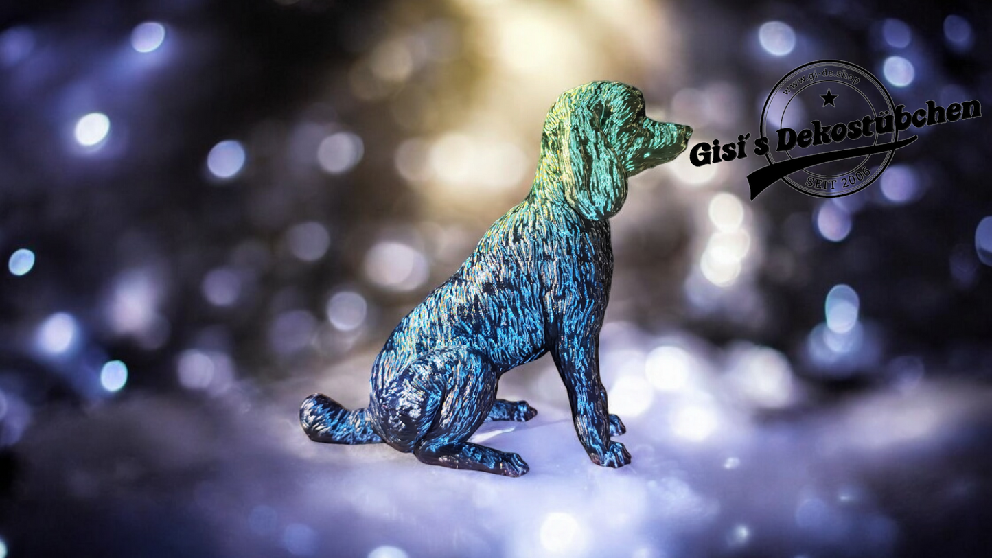 3D Pudel Figur, Statur, sitzend