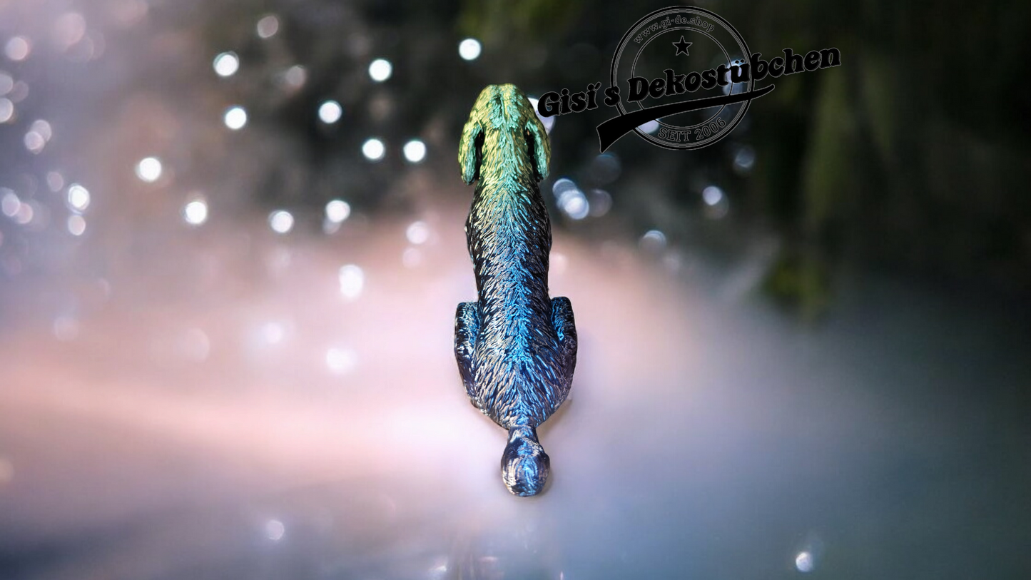 3D Pudel Figur, Statur, sitzend