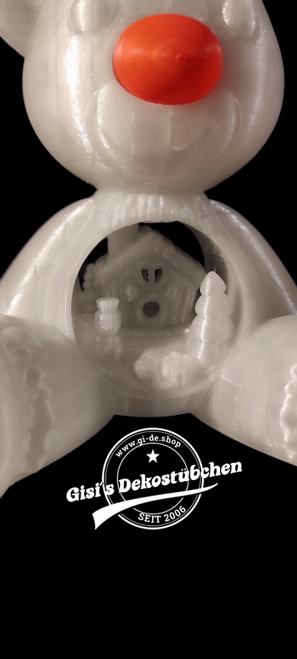 3D Rudolf mit der roten Nase