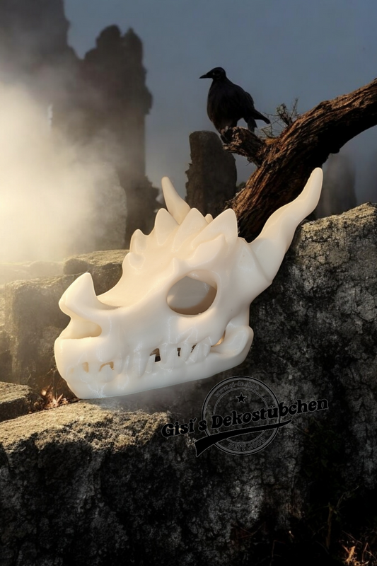 3D Schädel (Teelichthalter)