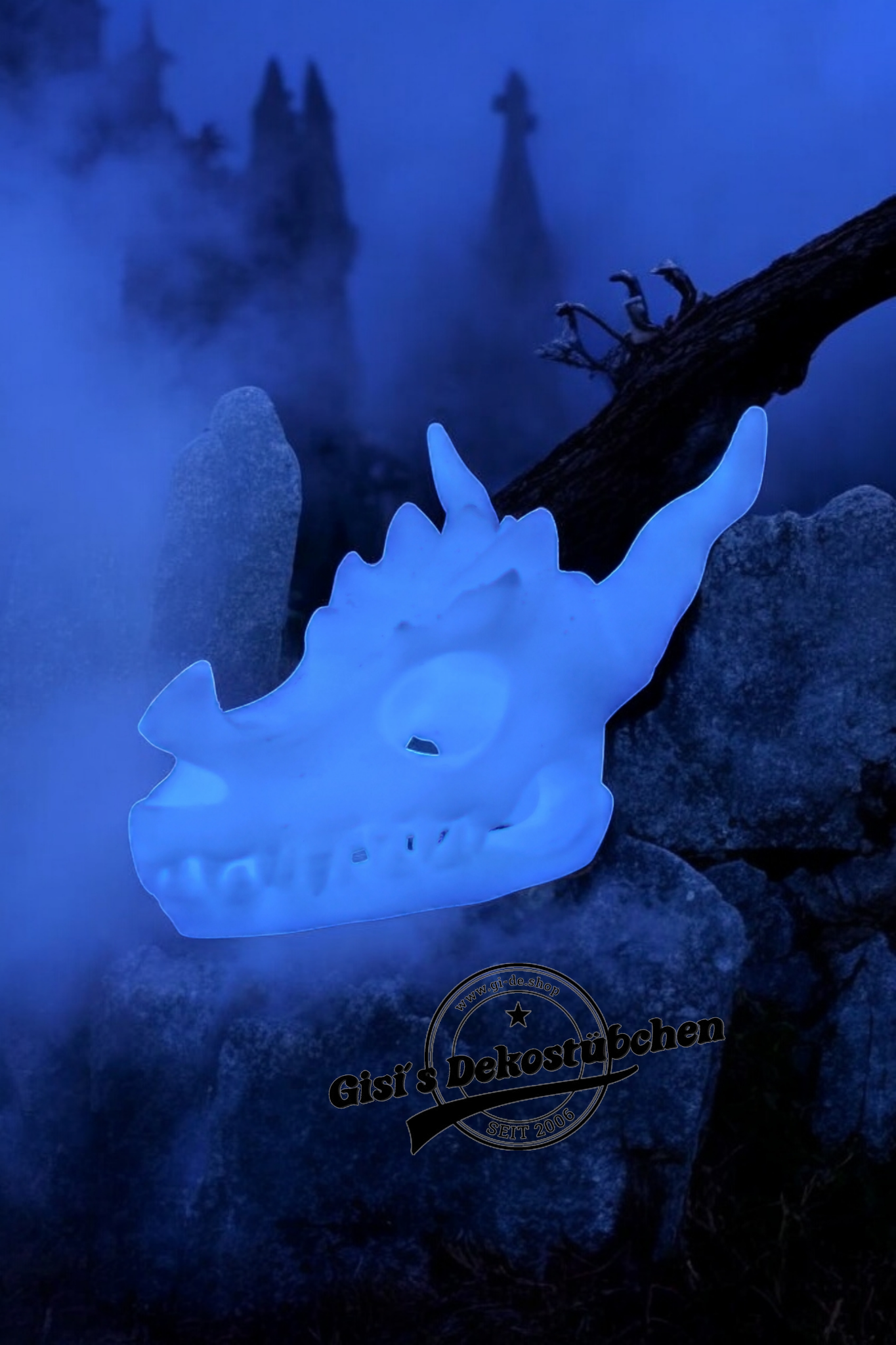 3D Schädel (Teelichthalter)