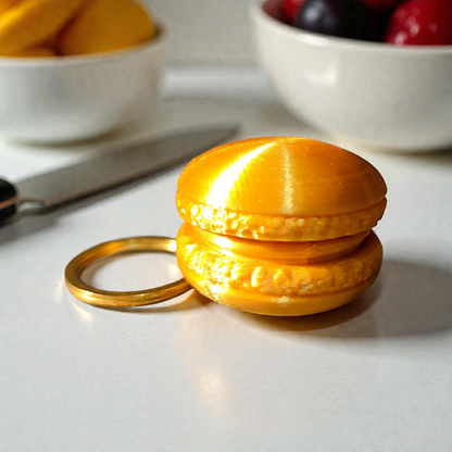 3D gedruckter Macaron Schlüsselanhänger - süß & bunt Mini Charm Geschenk