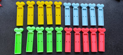 3D gedruckter Schokoriegelhalter „Danke“ mit Herz – Geschenkidee