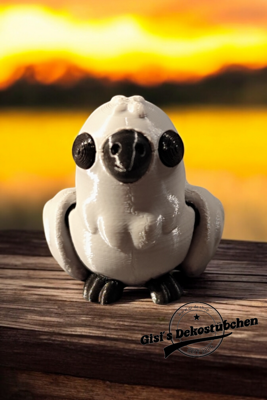 3D gedruckte Krähe Figur PLA Dekoration