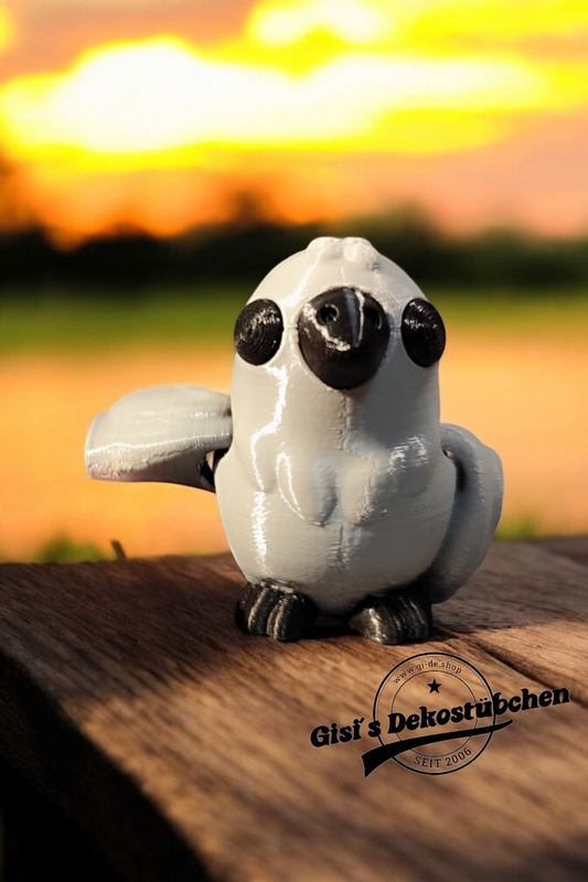 3D gedruckte Krähe Figur PLA Dekoration