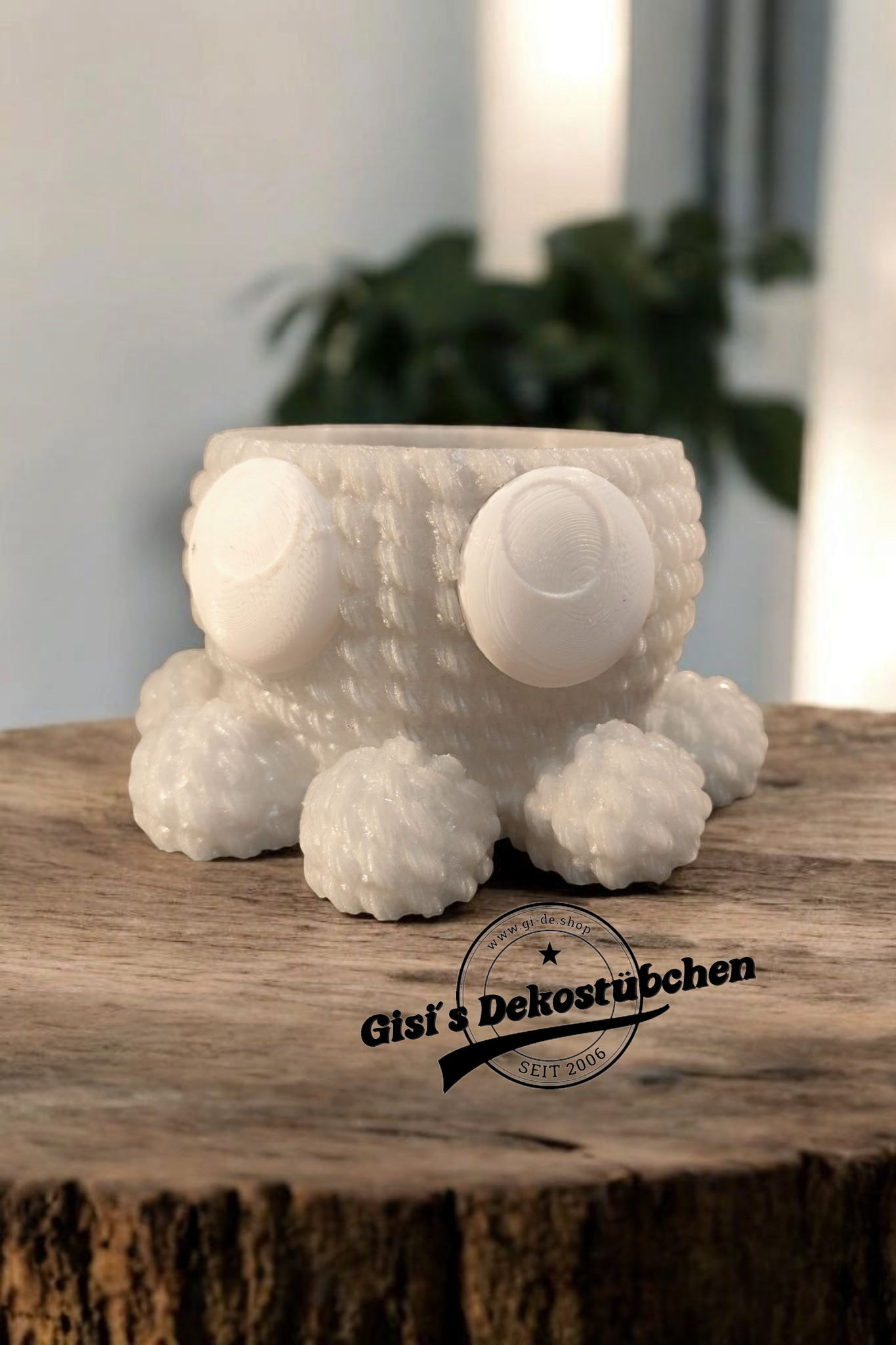 3D Oktopus Stiftehalter Woll Optik