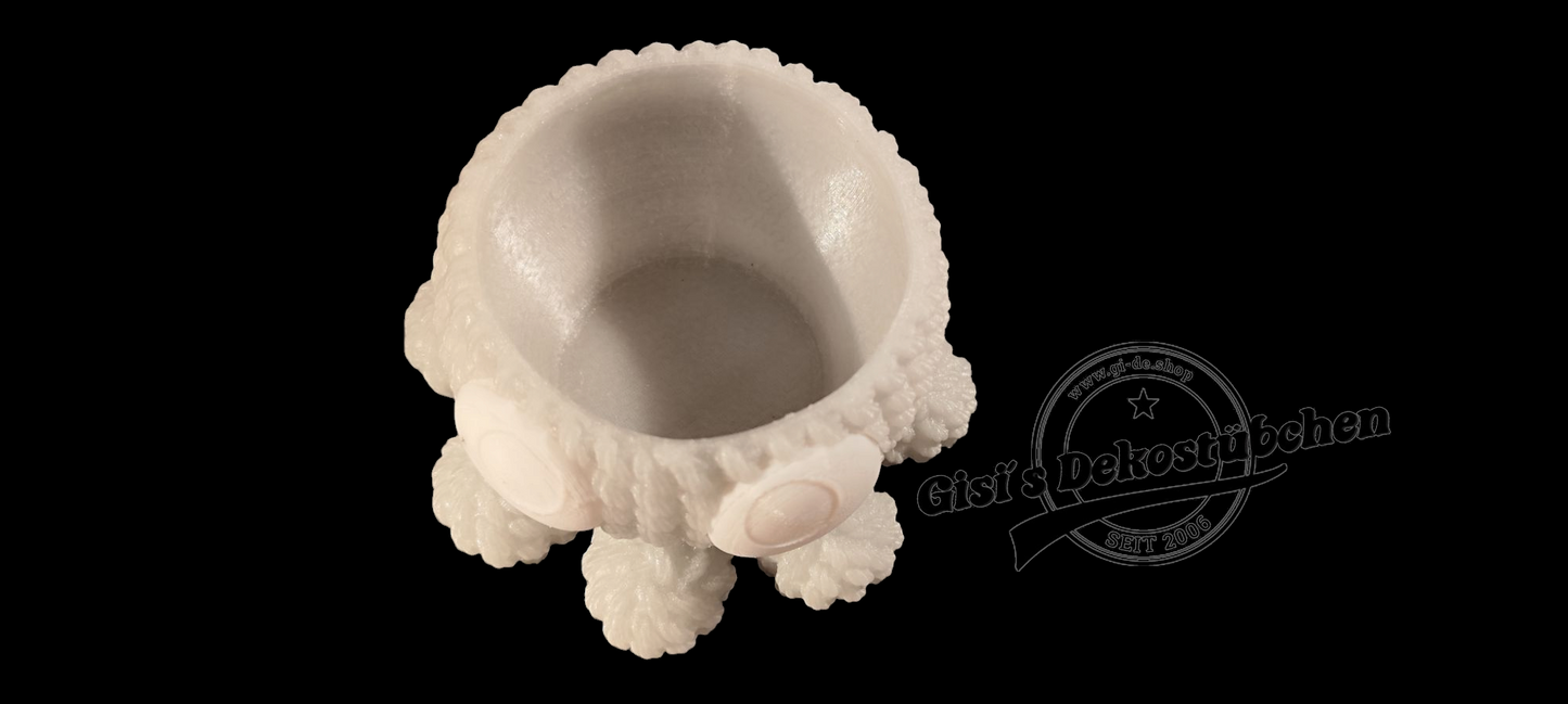 3D Oktopus Stiftehalter Woll Optik