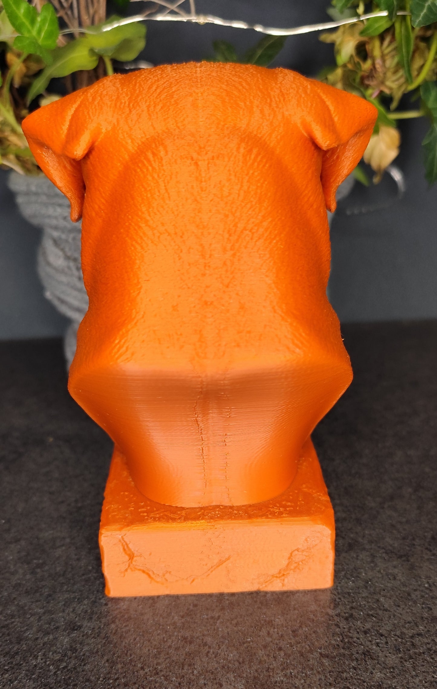 3D gedruckte Rottweiler Büste personalisiert – Dekofigur mit Wunschname