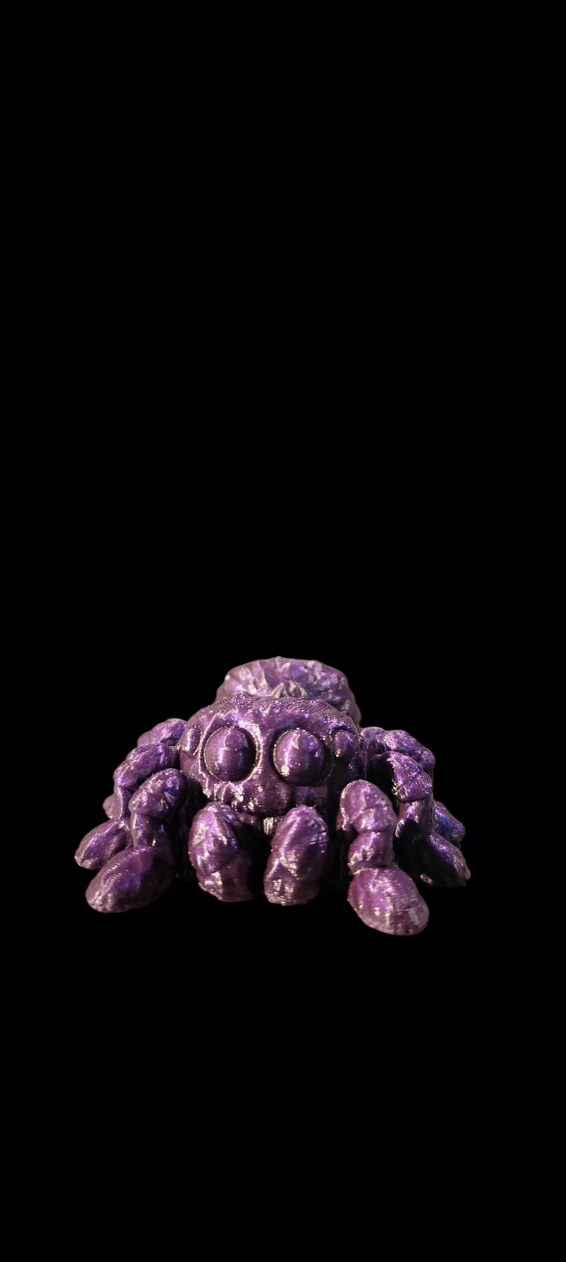 3D gedruckte Spinne Schlüsselanhänger – niedliches Design – PLA – beweglicher Popo – Wunschfarbe