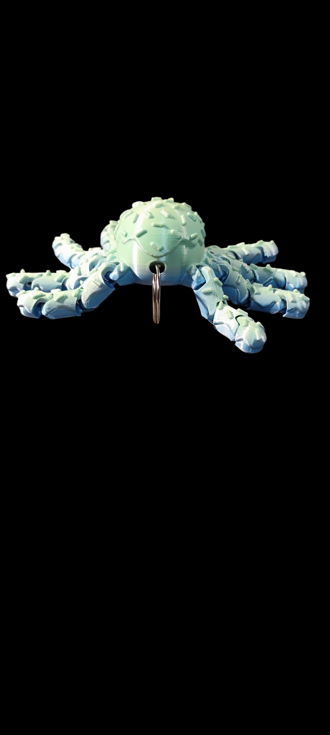 3D gedruckte Spinne Schlüsselanhänger – süßes Design mit Zuckerguss & Streuseln – PLA – Wunschfarbe