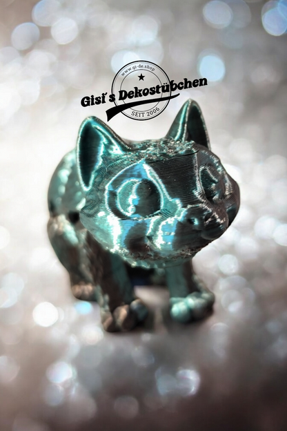 3D gedruckte kleine Katze Fidget Flexibles