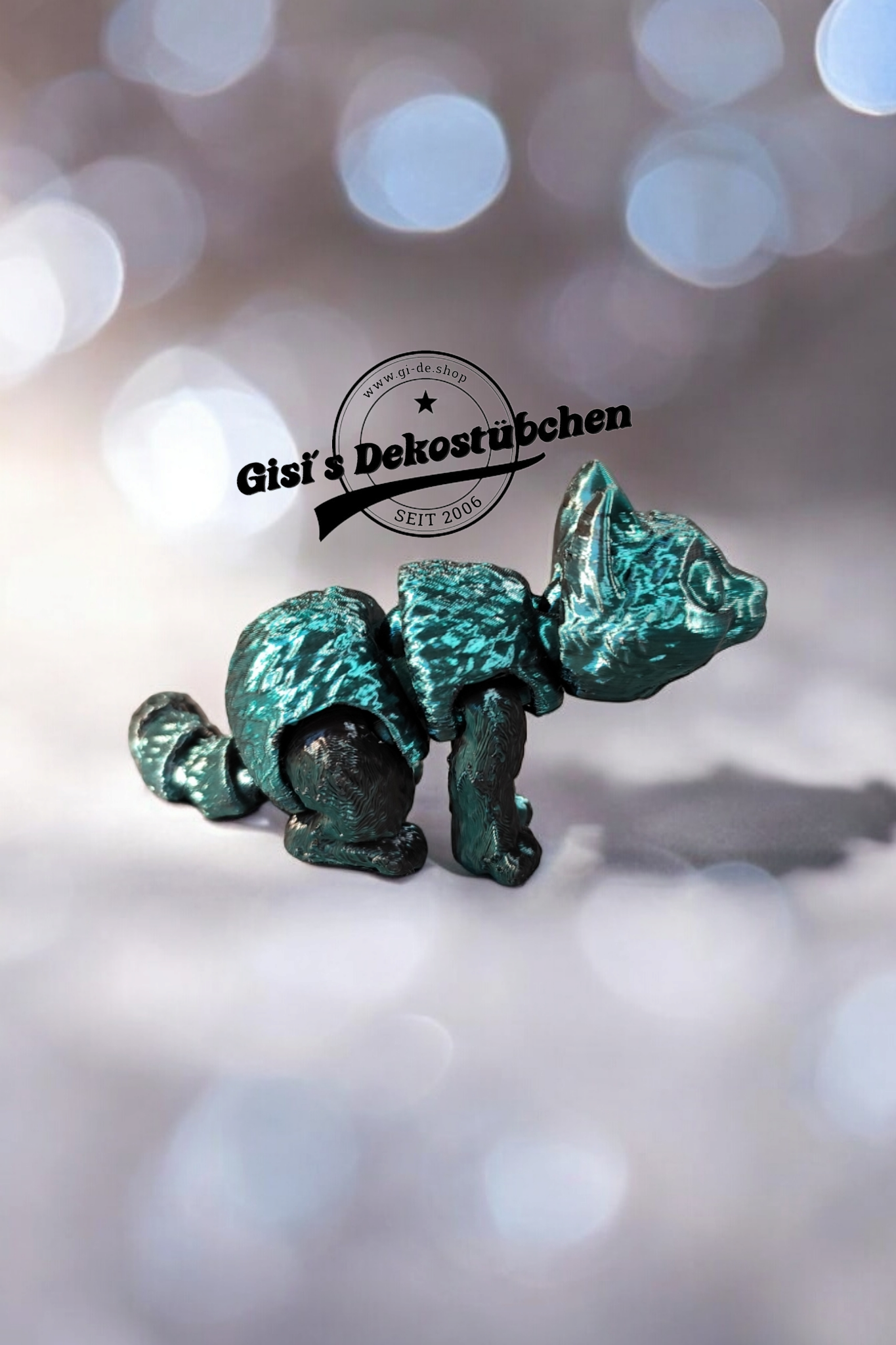 3D gedruckte kleine Katze Fidget Flexibles