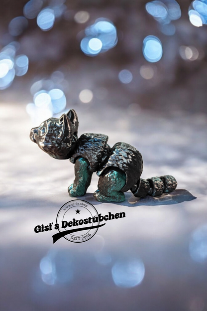 3D gedruckte kleine Katze Fidget Flexibles