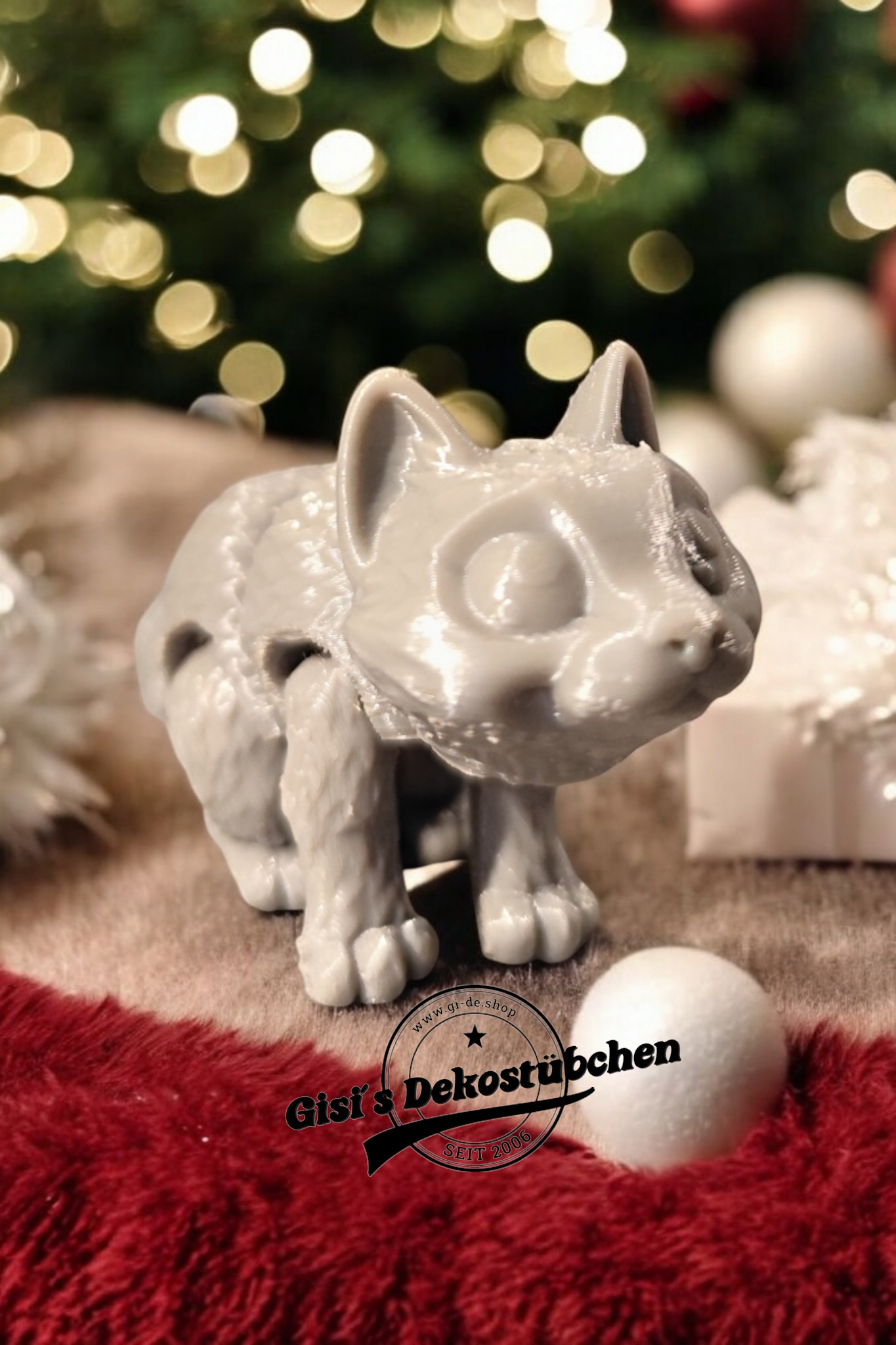 3D gedruckte kleine Katze Fidget Flexibles