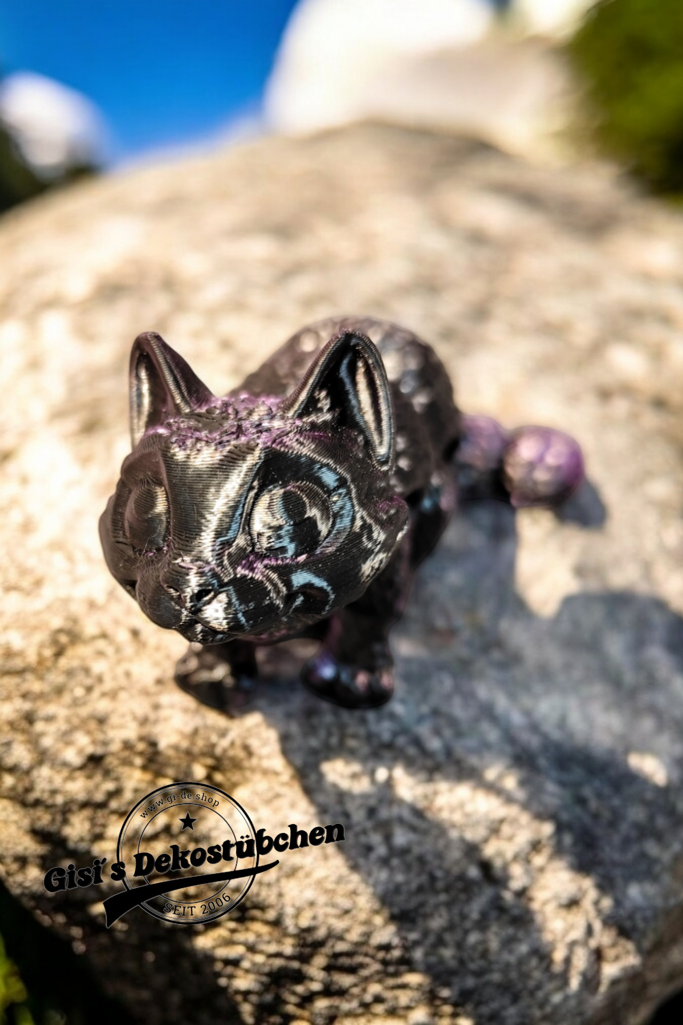 3D gedruckte kleine Katze Fidget Flexibles