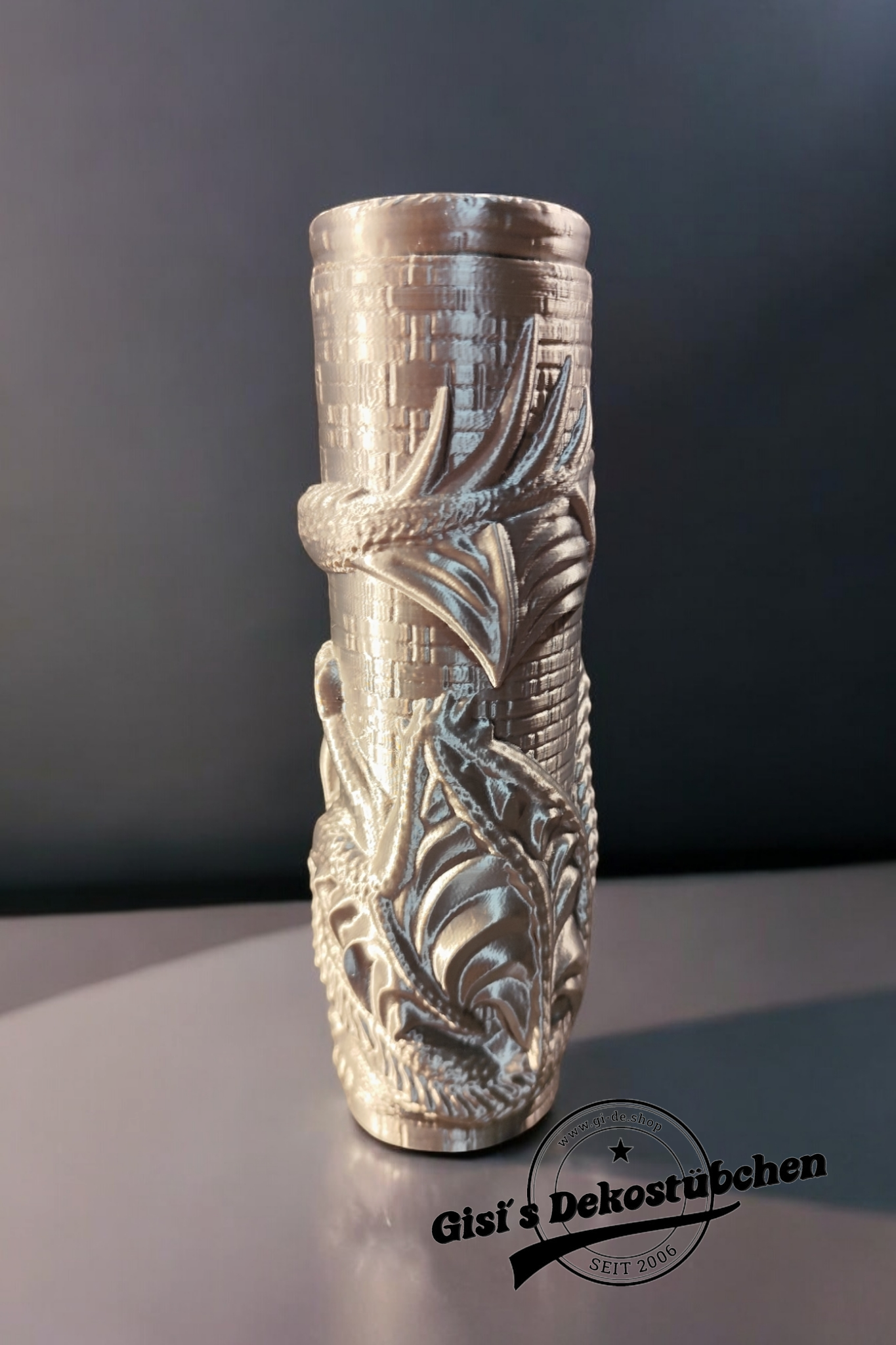 3D gedruckter Drachen Dose Schraubdeckel