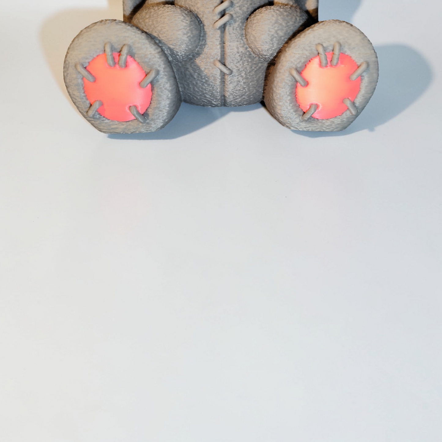 3D gedruckter Hase im Kuscheltier-Look – Genähte Optik – Osterdeko & Sammlerfigur