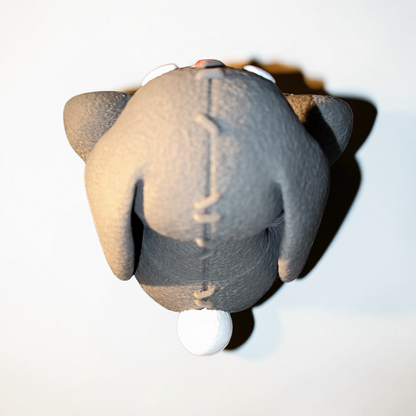 3D gedruckter Hase im Kuscheltier-Look – Genähte Optik – Osterdeko & Sammlerfigur