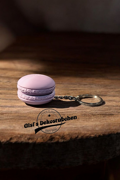 3D gedruckter Macaron Schlüsselanhänger - süß & bunt Mini Charm Geschenk