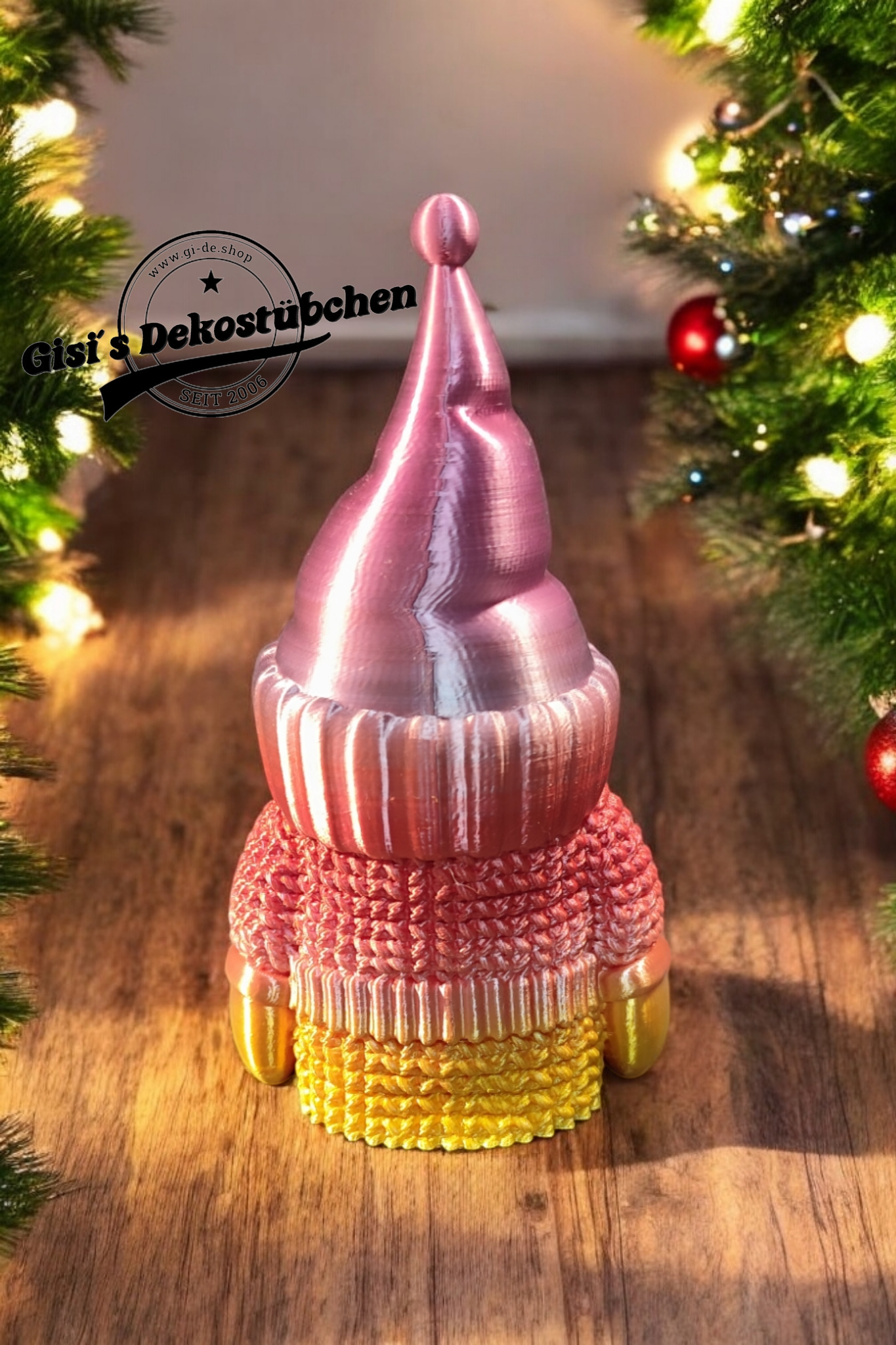 3D gedruckter Wichtel mit Woll Pullover