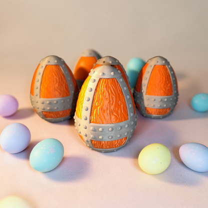 Wikinger-Ei 3D Druck mit Schraubverschluss – Osterei zum Befüllen – Geschenk für Männer