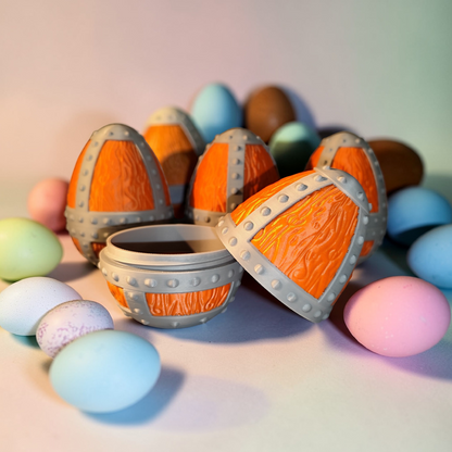 Wikinger-Ei 3D Druck mit Schraubverschluss – Osterei zum Befüllen – Geschenk für Männer