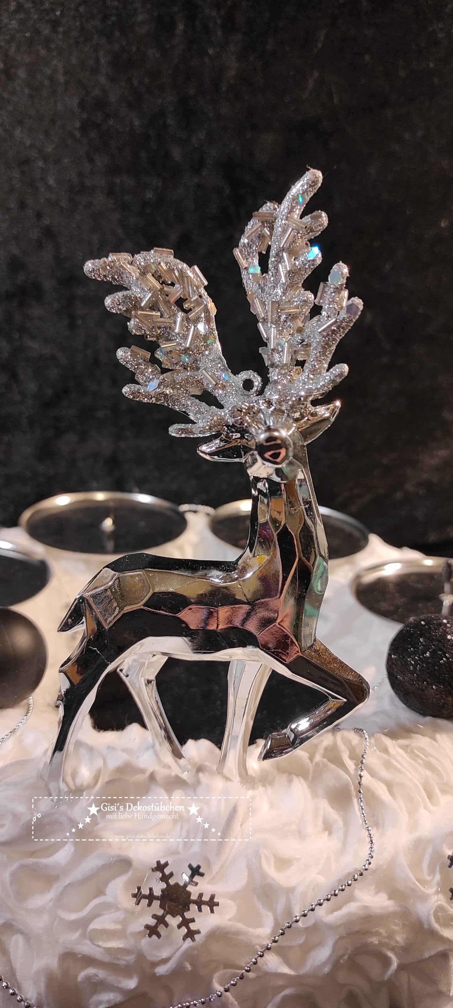Adventskranz "Hirsch im SCHNEE-XMAS"