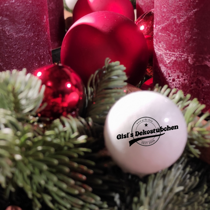 Adventskranz Rosenrot