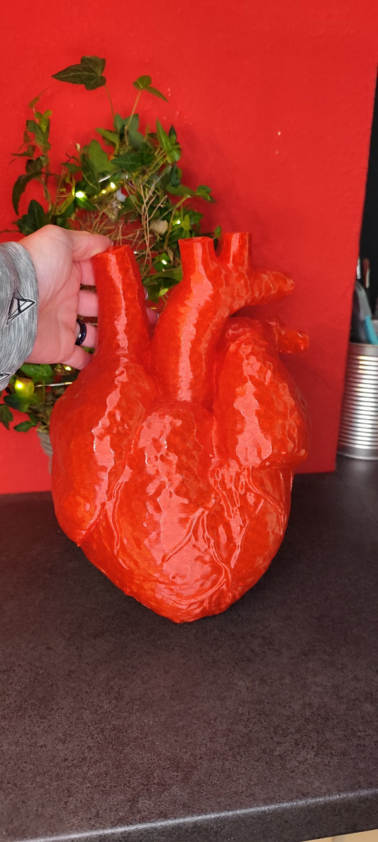 Anatomisches Herz 3D Druck - Vergrößertes Anatomie Modell Medizin Deko 19cm