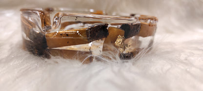 Aschenbecher Epoxidharz Zigarettenstummeln