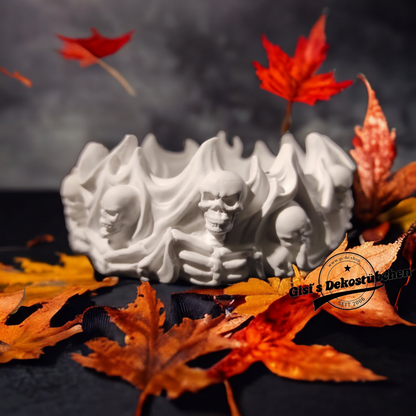 Aschenbecher mit Totenkopf