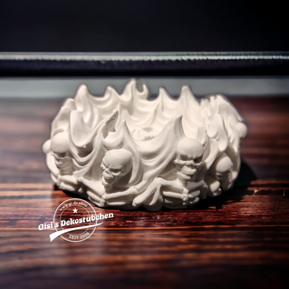 Aschenbecher mit Totenkopf