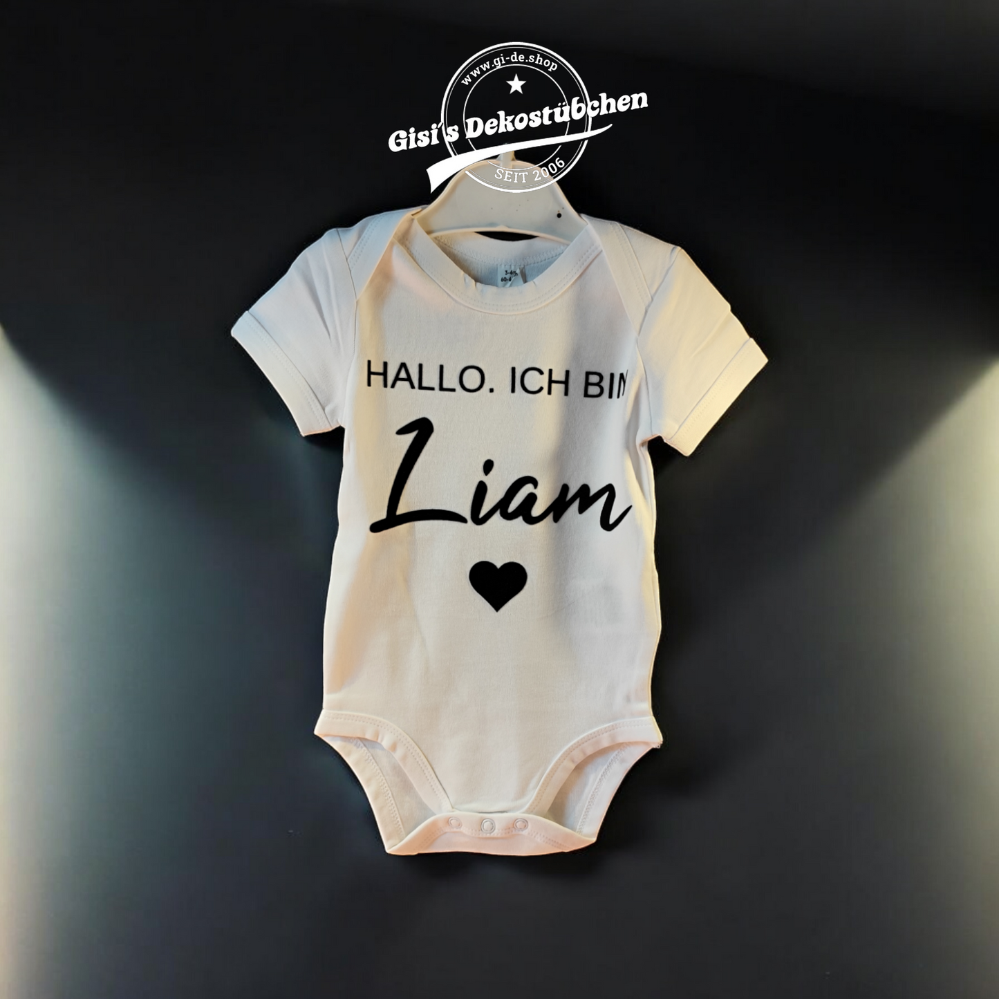 Baby Body personalisiert Hallo ich bin...