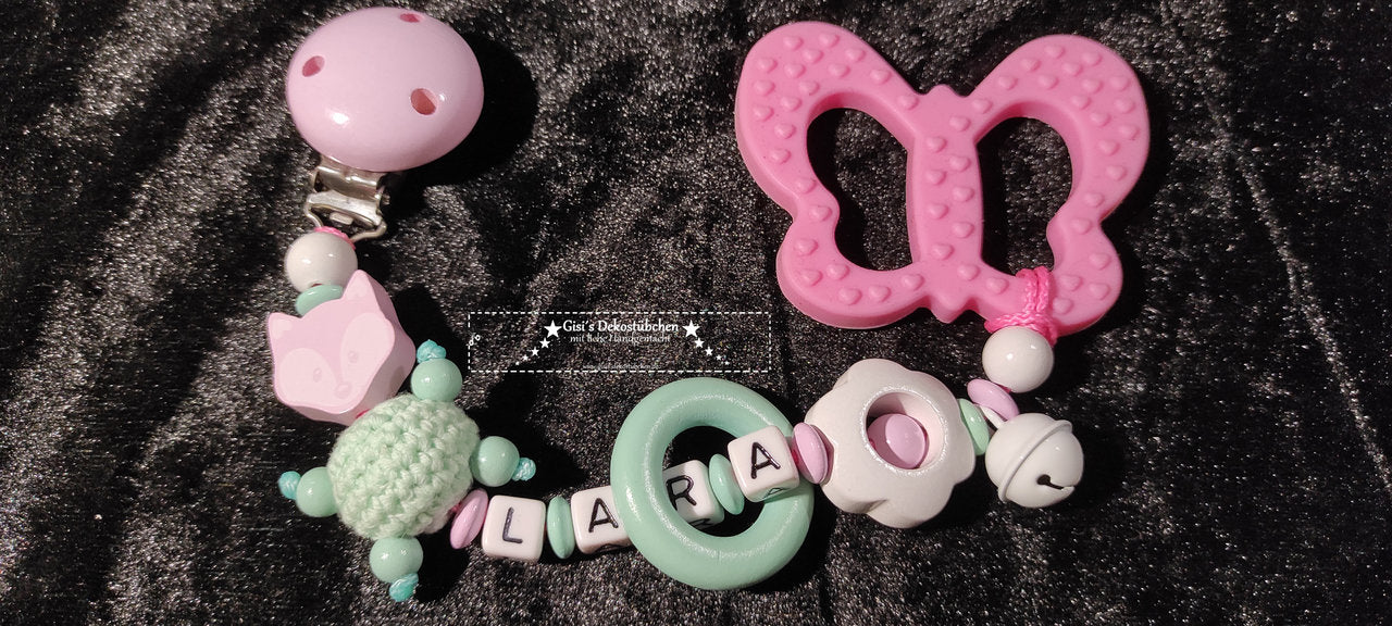 Beißkette Schmetterling / Fuchs