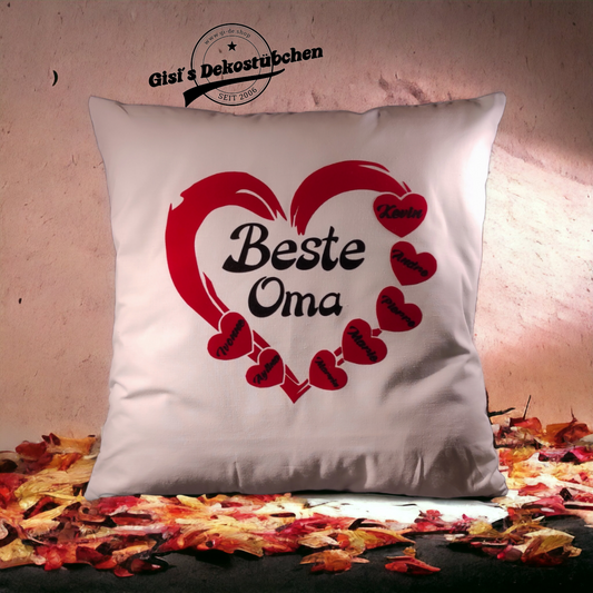 Beste Oma Bester Opa Kissen mit Namen