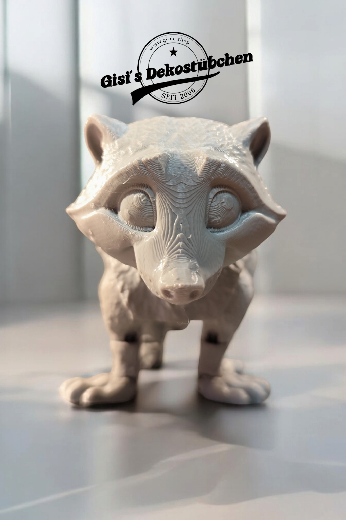 Beweglicher Waschbär Putzi groß