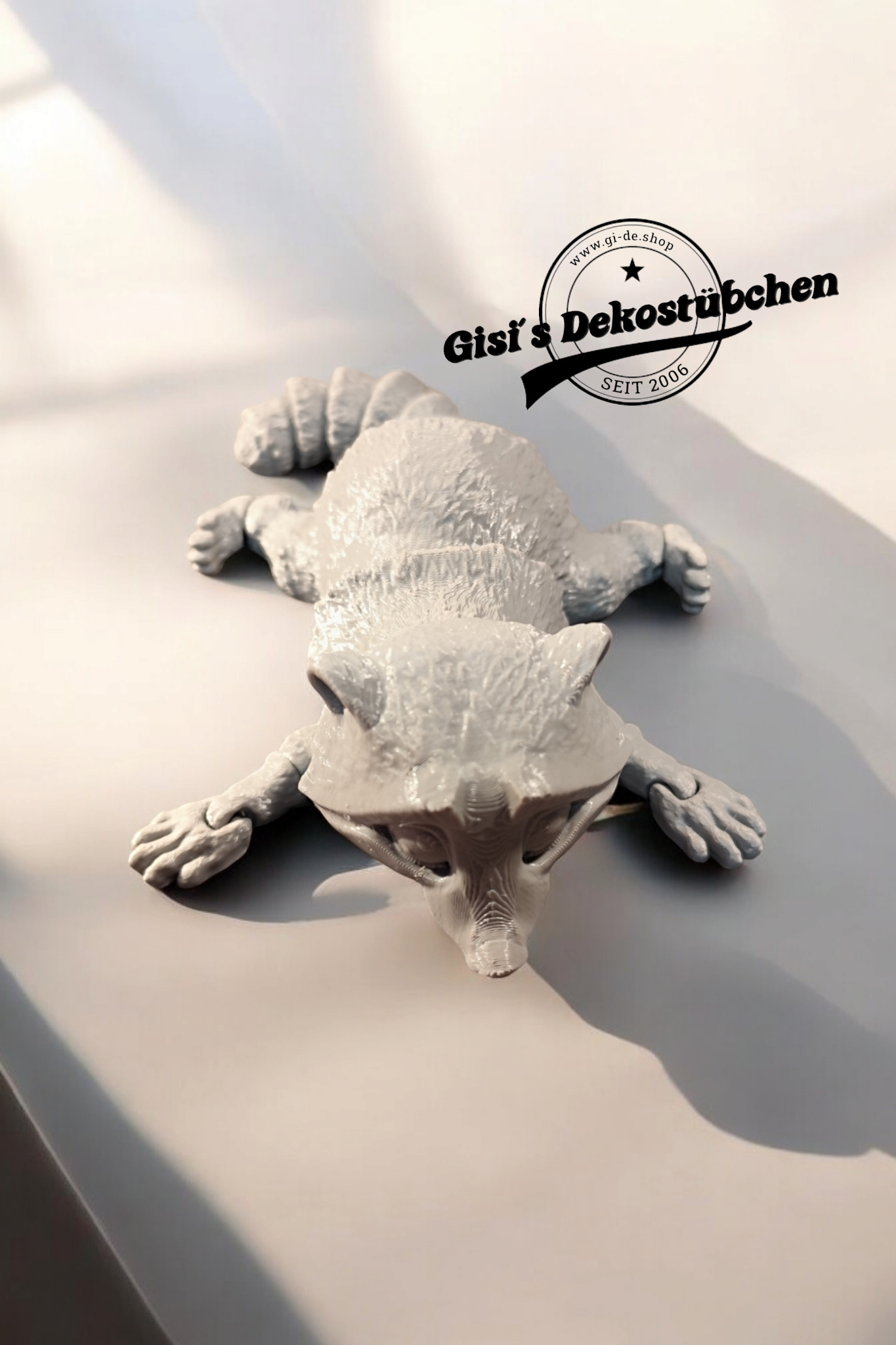 Beweglicher Waschbär Putzi groß