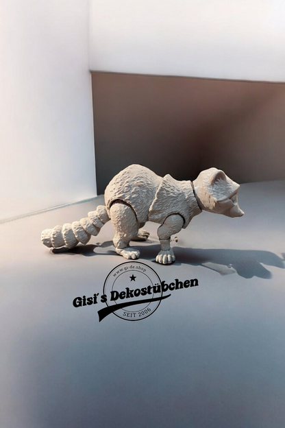 Beweglicher Waschbär Putzi groß