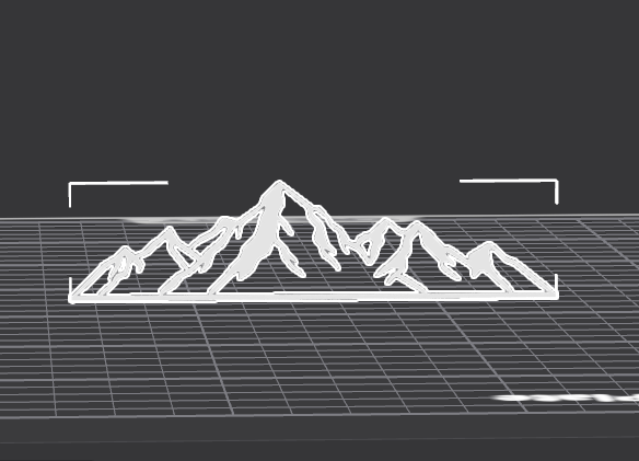 STL Datei Zillertaler Berge Wandbild