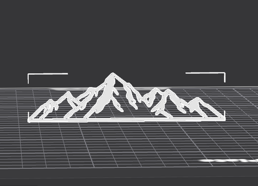 STL Datei Zillertaler Berge Wandbild