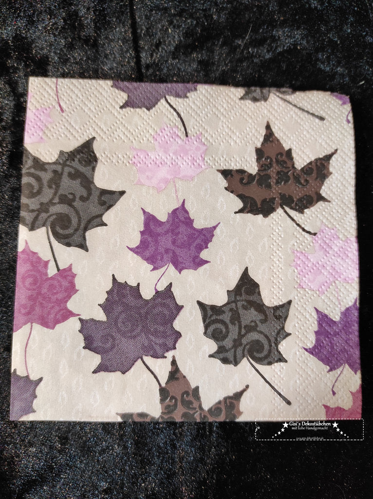 Blätter Cocktailserviette